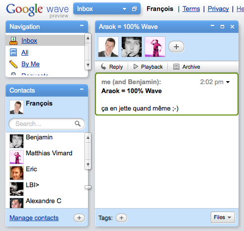 Araok & Google Wave Araok & Google Wave