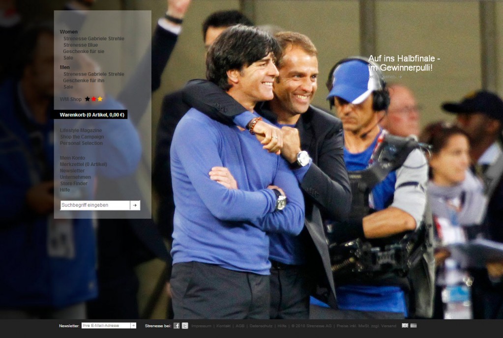 Homepage Strenesse